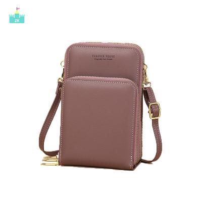 China 2021 New Korean Fashionable Large Capacity Portable Single Shoulder Bag Fashion Oblique Cross Bag Phone Bag for sale