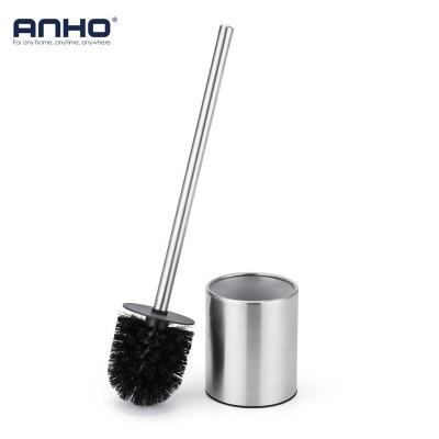 China Anho Modern Hot Selling Stainless Steel Toilet Reading Brush Holder For Bathroom Cleaning for sale