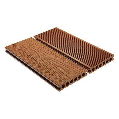 China New Modern Technology WPC 3D Embossed Composite Decking For Exterior for sale