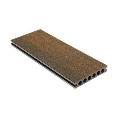 China Rustic high quality capped healthy wpc outdoor deck tile material wood flooring decorative wall panels for sale