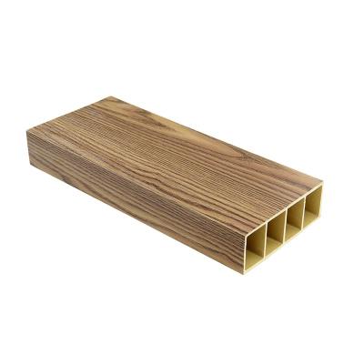 China eco-friendly wood plastic composite decorative wpc timber interior hollow tube for interior wall ceiling part for sale