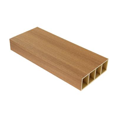 China Eco-friendly Batten WPC Wood Square Tube Timber Hollow Tube Wood Plastic Compound for sale