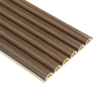 China Waterproof+ECO-Friendly Indoor plastic wood decor brick wpc wall panels fluted wall interior great for home decoration for sale