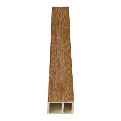 China Modern Indoor WPC Material Interior Decoration Square Timber Tubes 400*25mm for sale