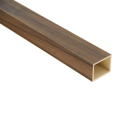 China Wholesale Price Modern Wood Factory Square Wpc Plastic Composite Timber Tubes for sale