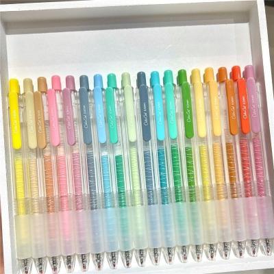 China New 36 Kinds Normal Hot Selling Colorful Gel Pen Set Ink Pen Writing Smooth No Broken 0.5mm Hand Count Multicolor Press Design for sale