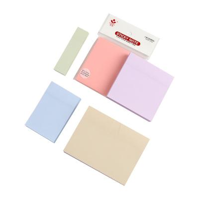 China Hot Selling Various Pasteable Self Adhesive Hand Torn Cheap Sticky Notes Stationery Message Stickers Strong Color Styles Student Note for sale