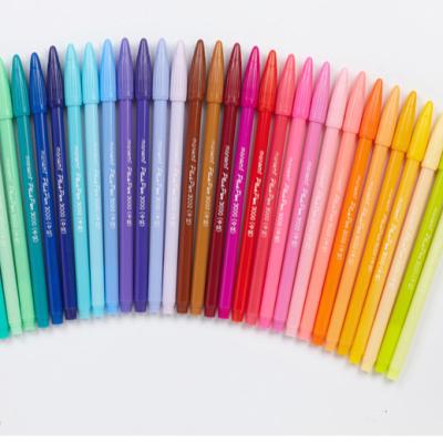 China Wholesale Hot Sale 18 Color Gel Pen Fiber Nib Sturdy and Portable Durable Constantly Ink Water Based Watercolor Pen F26 for sale