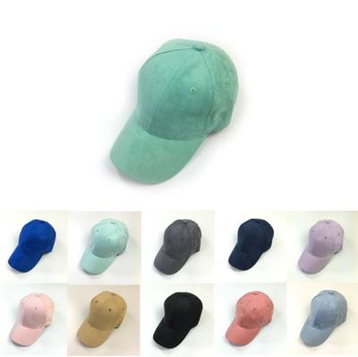 China breathable & Waterproof Affordable Custom Embroidered Blank LOGO Plain Dad Suede Baseball Cap for sale