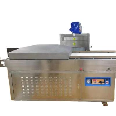 China Vegetable Processing Plant Automated Chamber Belt Package Machine Continuous Vacuum Packing Machine for sale