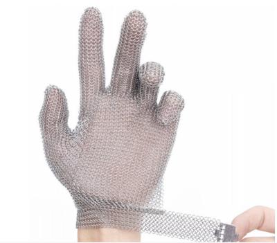 China Cheap Gloves , JARVIS Mesh Anti-cutting Glove / Chainmail Heavy Duty Large Gloves for sale