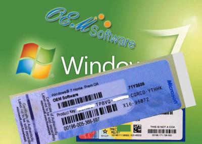 Китай Глобальный работая ключ продукта ПК Windows 7, лицензия Coa 100% онлайн Windows продается