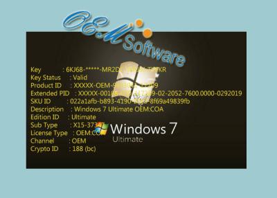 Китай Доставка Pro OEM 100% работая Windows 7 ключевая быстрая никакой язык не ограничивался продается