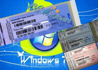 China Professional Version Coa Windows 7 Ultimate Oem Key Sticker 32 Bits 64 Bits for sale