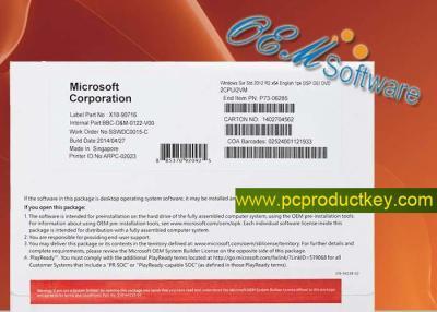 China Oem van de de Productcodedvd Doos van het Windows Server 2012r2 standard de Vergunning van de Pakproductcode Te koop