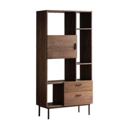 China Multifunctional and expandable design retro contemporary solid wood bookcase for sale