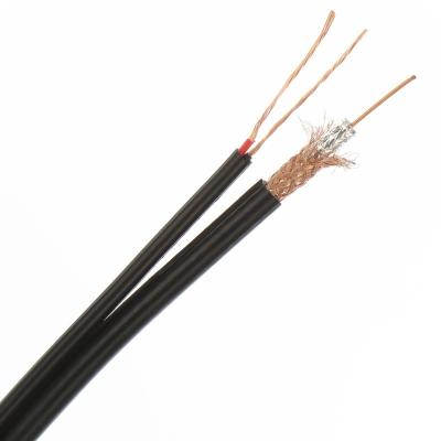 China High Quality Siamese Cable RG6 75ohm TV Coax Communication Cable Insulated Multi Core Telecommunication Coax Around Wire Coaxial Cable Best Price for sale