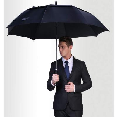 China CLASSIC Large Windproof Umbrellas Automatic Open Oversized Rain Umbrella With Double Canopy For Men - Vented Stick Umbrellas For Rain for sale