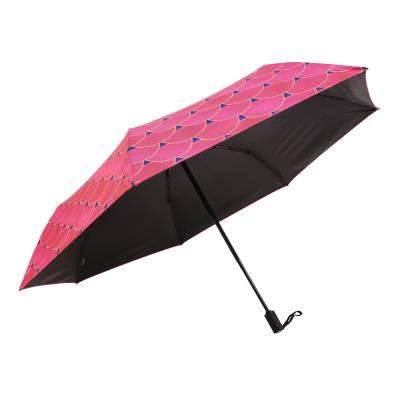 China New Design Minimalist Umbrella Full Automatic Compact Umbrella 3 Folds Umbrella Portable Carbon Umbrellas for sale