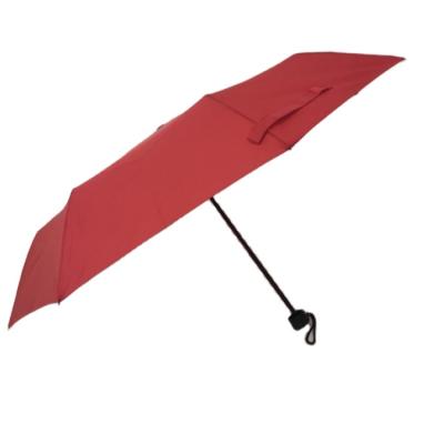 China Quantity Big Manual Three Foldling Black Supermini Folding Umbrella Payung Open Lipat for sale