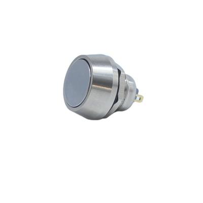 China Stainless Steel / Chrome Plated Brass Micro On 24 Volt Low Voltage 3 Pin Brass Electronic Push Button Switches for sale