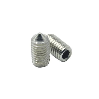 China DIN914 Steel Hexagon Socket Set Screw Taper Point for sale