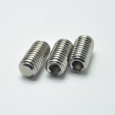 China Custom Stainless Truss China Hex Screw Flat Piont Set Screw for sale