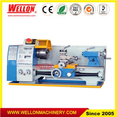 China Small Mini Bench Metal Turning Lathe Machine CQ6125C high quality for sale Te koop