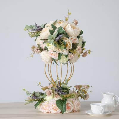 China JQSLH134 Wedding Wholesale Silk Wedding Table Flower Arrangement Centerpiece for sale