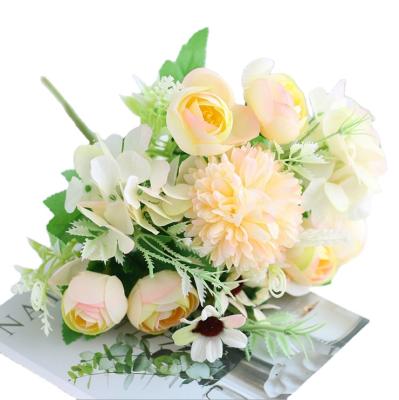 China Home& party& wedding artificial flower Rose Decotation Bouquet, peony bouquet for wedding decoration for sale