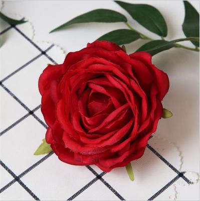 China Home& party& Wedding Silk Rose Head Decotation, French Rose Head for Wedding Decoration for sale