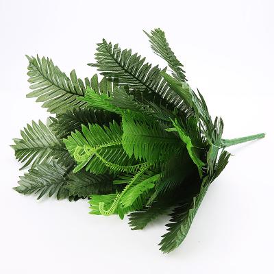 China Wedding hot sale cyca sago palm catappa leaves artificial leaves for sale