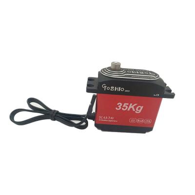 China High Quality RC Model Stainless Steel 35kg Gear Digital Brushless Waterproof Servo for sale