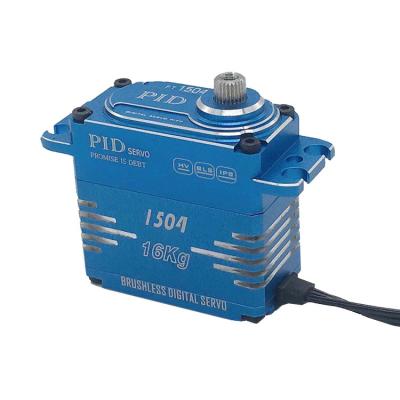 China RC Model PID F1504 DC8.4v 16kg Torque Aluminum Alloy Motor Waterproof Brushless Servo for sale