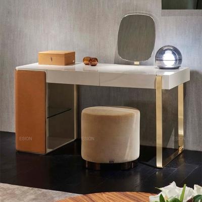 China High End Modern Wooden Vanity Table Makeups Dresser Set Bedroom Furniture Modern Dresser Table Italian Mirrored Dressers for sale