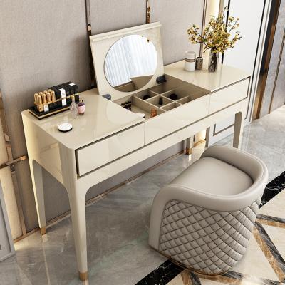 China Italian Style Dressing Table Storage Cabinet Bedroom Furniture Light Luxury Dressing Table (The Other) Adjustable for sale