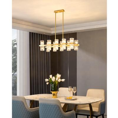 China Modern Contemporary Post Dining Room Home Adjustable Hanging Led Crystal Chandeliers Lights For Kitchen Lights Home Chandeliers for sale