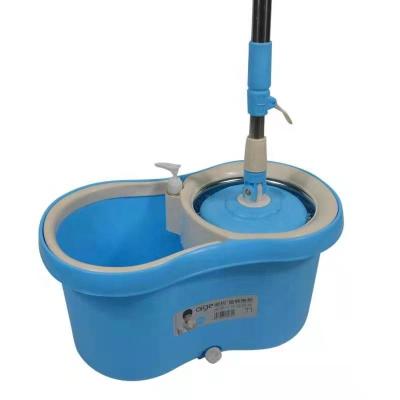 China aige t1 360 spin mop Floor Cleaning Spin Twist Mop Home Durable Microfiber Head Steel Time metal Handle blue plastic for sale