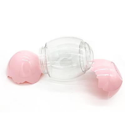 China Eco-friendly Wholesale Creative Milk Tea Container 500ml Pet Shape Egg Plastic Cup for sale