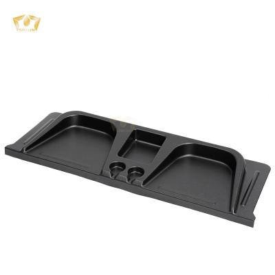 China ABS plastic for isuzu 2015 D-max at black high flexibility ABS rear door cover black tailgate door cushion cover for sale