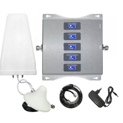 China BadPhoneSignalArea 800 900 1800 2100 2600MHz Mobile Five Networks Booster Cell Phone Signal 5 Band Mobile Signal Booster for sale