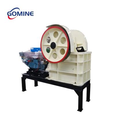 China Low Price Competitive Price Electronics Quarry Diesel Calcium Carbonate Gravel Briquetting Stone Jaw Crusher Machine With Belt Conveyor for sale