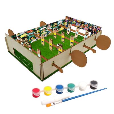 China MDF / Plywood Mini Wooden Foosball Kids Toys DIY for sale