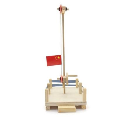 China Assemble and Decorate DIY School Lesson Pulleys Flag Platform Learning Educational Kids Science Toys for Children for sale