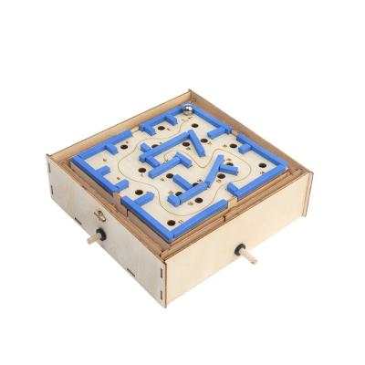 China Educational Toys DIY Maze Game Puzzle Building Kit Kids Wooden STEAM Wooden for sale