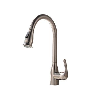 China Other Pexmax Copper Kitchen Faucet 360 Swivel Pull-Down Kitchen Faucet Brushed Brass Kitchen Faucet for sale