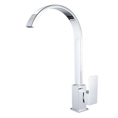 China Other Square Kitchen Sink Mixer Water Taps Chrome Bathroom Basin Faucet for sale