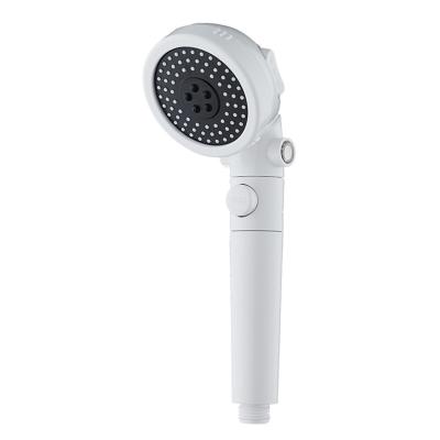 China Without Water Saving Adjustable Chrome Diverter ABS Jet Shower Head High Pressure Bathroom Hydraulic Hand Shower With Top Off Switch for sale