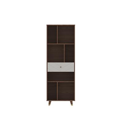 China New Modern Design Nordic Easy Bookcase Assembly Wooden Shelf For Living Room for sale