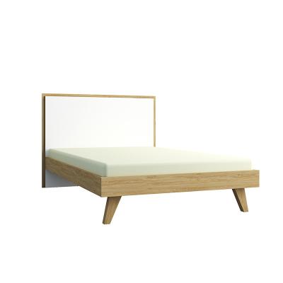 China Manufacture modern professional cheap bedroom solid wood bed double for sale